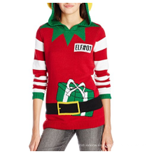 PK1870HX Ugly Christmas Sweater Juniors ELF Sudadera con capucha